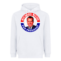 White richard nixon president usa vote election campaign t shirt Heavyweight Hoodie - linhVisuals