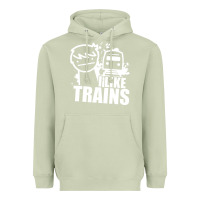 Matcha i like trains Heavyweight Hoodie - linhVisuals