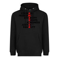 Black anti trump resist Heavyweight Hoodie - linhVisuals