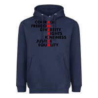 Navy anti trump resist Heavyweight Hoodie - linhVisuals