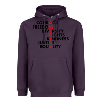 Plum anti trump resist Heavyweight Hoodie - linhVisuals