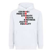 White anti trump resist Heavyweight Hoodie - linhVisuals
