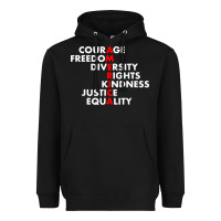 Black anti trump resist Heavyweight Hoodie - linhVisuals