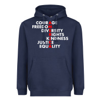 Navy anti trump resist Heavyweight Hoodie - linhVisuals