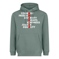 Sage anti trump resist Heavyweight Hoodie - linhVisuals