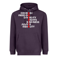 Plum anti trump resist Heavyweight Hoodie - linhVisuals