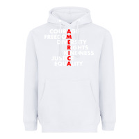 White anti trump resist Heavyweight Hoodie - linhVisuals