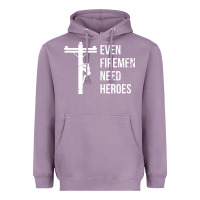 Lavender even firemen need heroes lineworker powerline technician premium Heavyweight Hoodie - linhVisuals