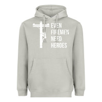 Moon Dust even firemen need heroes lineworker powerline technician premium Heavyweight Hoodie - linhVisuals