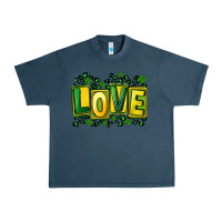 Midnight Navy St. Patrick's Day love Urban Heavy Tee - FaDigitalArtStudio