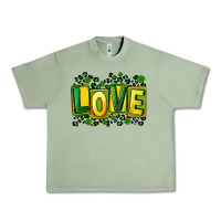 Oil Green St. Patrick's Day love Urban Heavy Tee - FaDigitalArtStudio