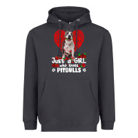 Smoke pitbull lover dog roses funny just a girl who loves pitbull 213 pitbul Heavyweight Hoodie - linhVisuals