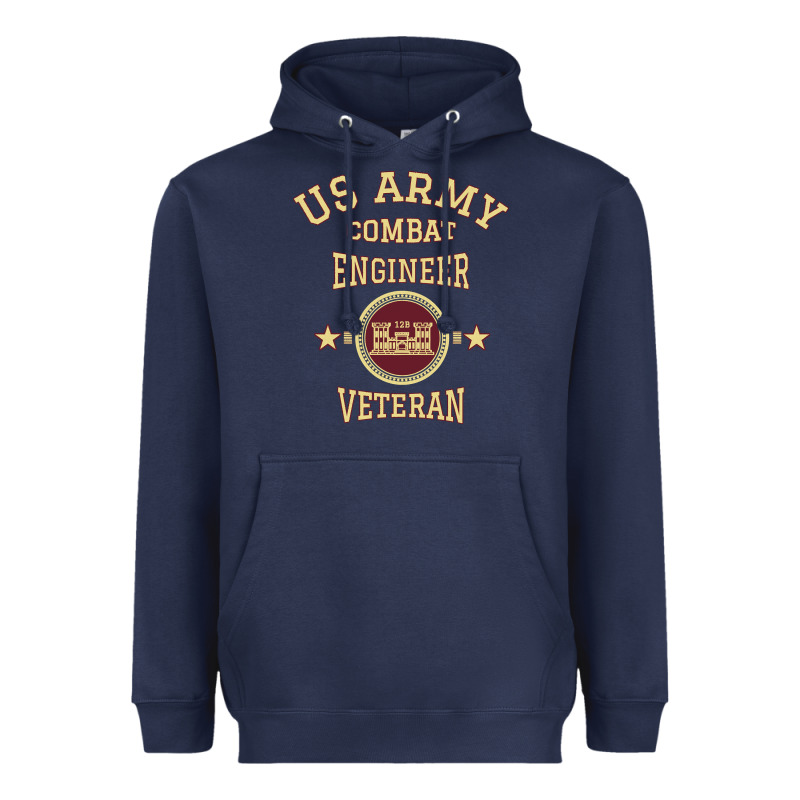 Us Army Combat Engineer Combat Engineer Veteran Gift Pullover Hoodie Heavyweight Hoodie by linhVisuals | Teevron