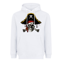 White pi rate 3 14 Heavyweight Hoodie - linhVisuals