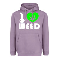 Lavender i love weed fun Heavyweight Hoodie - linhVisuals