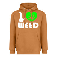 Meerkat i love weed fun Heavyweight Hoodie - linhVisuals