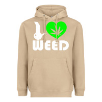 Mushroom i love weed fun Heavyweight Hoodie - linhVisuals