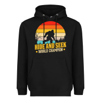Black hide and seek world champion bigfoot t  shirt hide and seek world cham Heavyweight Hoodie - linhVisuals