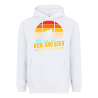 White hide and seek world champion bigfoot t  shirt hide and seek world cham Heavyweight Hoodie - linhVisuals