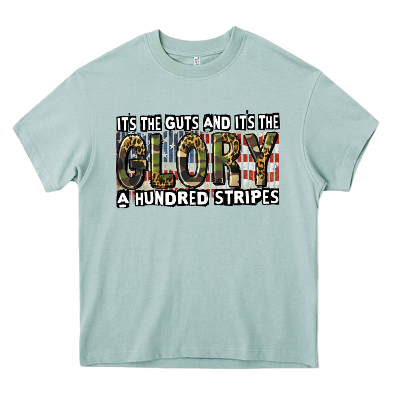 Its The Guts And Its The Glory A Hundred Stripes Heavy Core Tee by CowGirlArtShop | Teevron