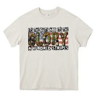 Cream its the guts and its the glory a hundred stripes Heavy Core Tee - CowGirlArtShop
