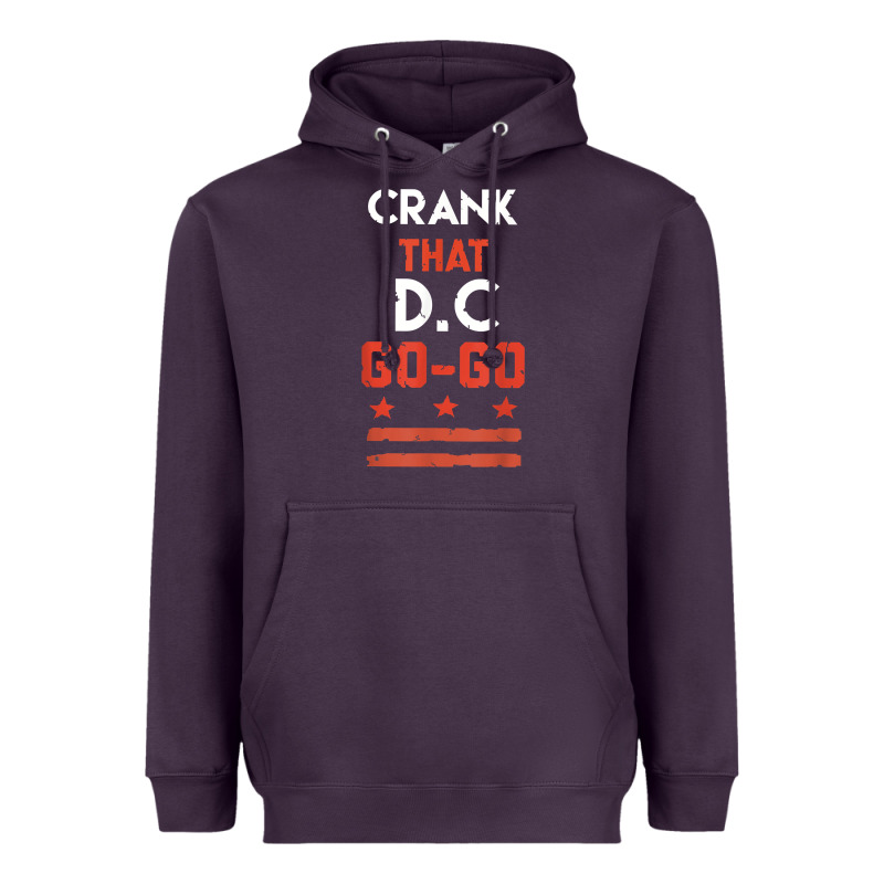 Vintage Washington D.c Crank That Go Go Music Design Gift. T Shirt Heavyweight Hoodie by linhVisuals | Teevron
