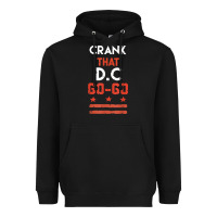 Black vintage washington d.c crank that go go music design gift. t shirt Heavyweight Hoodie - linhVisuals