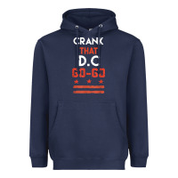 Navy vintage washington d.c crank that go go music design gift. t shirt Heavyweight Hoodie - linhVisuals