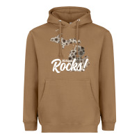 Toasted Coconut great lakes shaped men women petoskey stone michigan rocks pullover ho Heavyweight Hoodie - linhVisuals