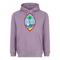 Lavender guam coat of arms souvenir gift flag chamorro t shirt Heavyweight Hoodie - linhVisuals