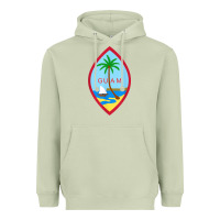 Matcha guam coat of arms souvenir gift flag chamorro t shirt Heavyweight Hoodie - linhVisuals