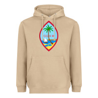 Mushroom guam coat of arms souvenir gift flag chamorro t shirt Heavyweight Hoodie - linhVisuals