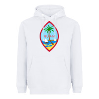 White guam coat of arms souvenir gift flag chamorro t shirt Heavyweight Hoodie - linhVisuals