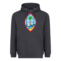 Smoke guam coat of arms souvenir gift flag chamorro t shirt Heavyweight Hoodie - linhVisuals