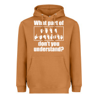 Meerkat funny sign language gift men women hand symbol interpreter t shirt Heavyweight Hoodie - linhVisuals