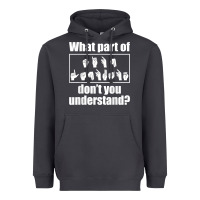 Smoke funny sign language gift men women hand symbol interpreter t shirt Heavyweight Hoodie - linhVisuals
