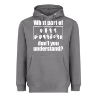 Storm funny sign language gift men women hand symbol interpreter t shirt Heavyweight Hoodie - linhVisuals