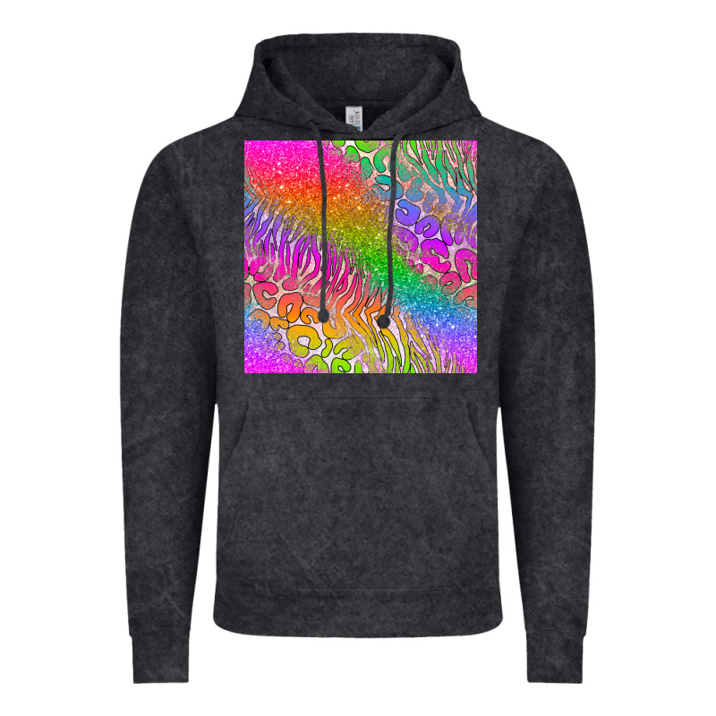 Neon Glitter Leopard Seamless Pattern Vintage Hoodie by BundleAndBundleShop | Teevron