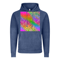 Vintage Denim neon glitter leopard seamless pattern Vintage Hoodie - BundleAndBundleShop
