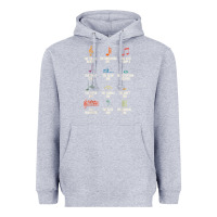 Heather Grey musical notes symbol definition   humor musician t shirt Heavyweight Hoodie - linhVisuals