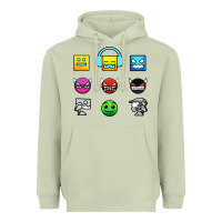 Matcha geometry dash insane Heavyweight Hoodie - linhVisuals