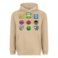 Mushroom geometry dash insane Heavyweight Hoodie - linhVisuals