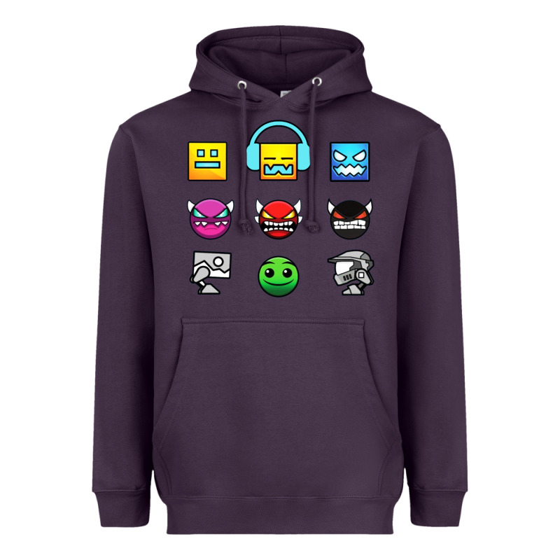 Geometry Dash Insane Heavyweight Hoodie by linhVisuals | Teevron