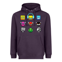 Plum geometry dash insane Heavyweight Hoodie - linhVisuals
