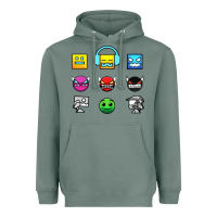 Sage geometry dash insane Heavyweight Hoodie - linhVisuals