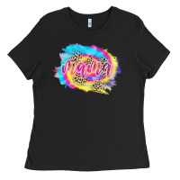 Black Mama Tie dye Leopard Ladies Tee - CowCowDesign