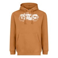 Meerkat indian scout motorcycle Heavyweight Hoodie - linhVisuals