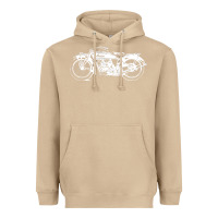 Mushroom indian scout motorcycle Heavyweight Hoodie - linhVisuals