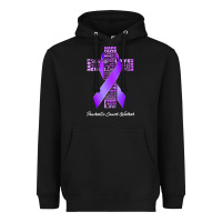 Black pancreatic cancer t shirtfaith hope love pancreatic cancer warrior t s Heavyweight Hoodie - linhVisuals