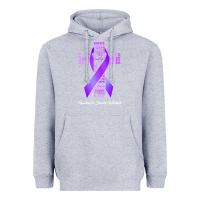 Heather Grey pancreatic cancer t shirtfaith hope love pancreatic cancer warrior t s Heavyweight Hoodie - linhVisuals